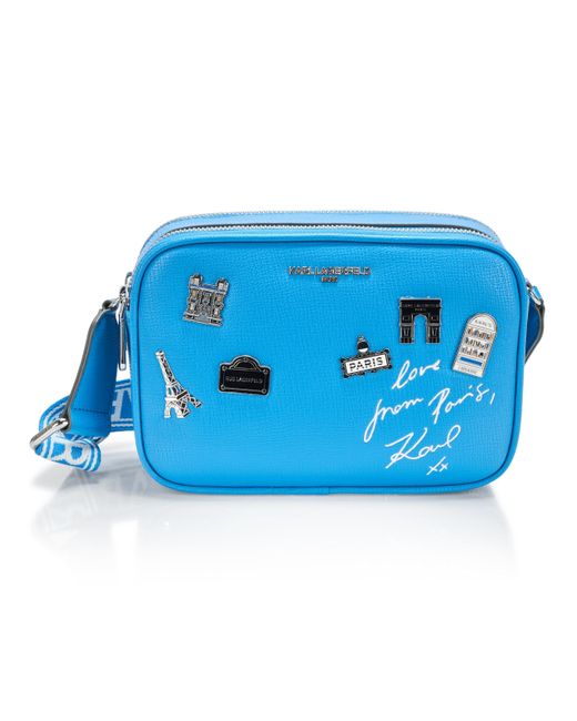 Karl Lagerfeld Blue Paris Maybelle Pin Crossbody