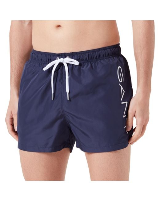 Gant Blue Lightweight Swim Shorts Trunks for men