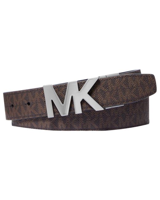 Cintura da uomo Rvs Mk Bckl Blt di Michael Kors in Black da Uomo
