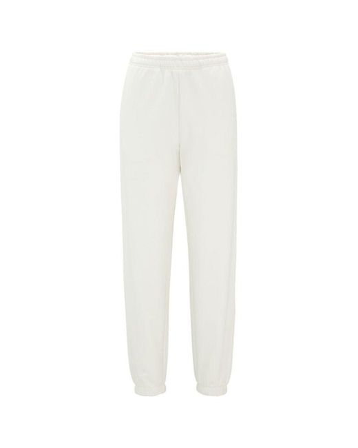 HUGO White Relaxed Jogger_2 Jersey Trousers