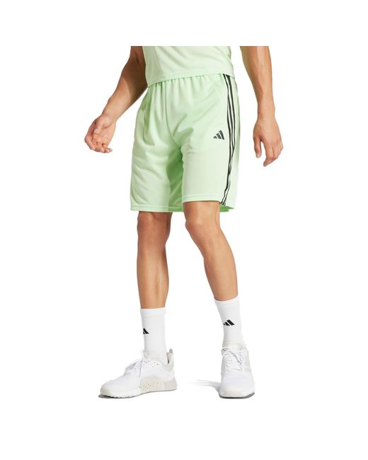 Train Essentials Piqué 3-Stripes Training Shorts décontracté Adidas pour homme en coloris Green