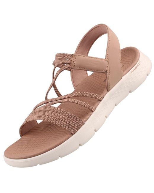 Skechers Go Walk Flex Emma Sandalen Voor in het Brown