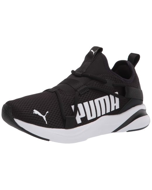 PUMA Rubber Mens Softride Rift Slip On Running Shoe in Black/White ...