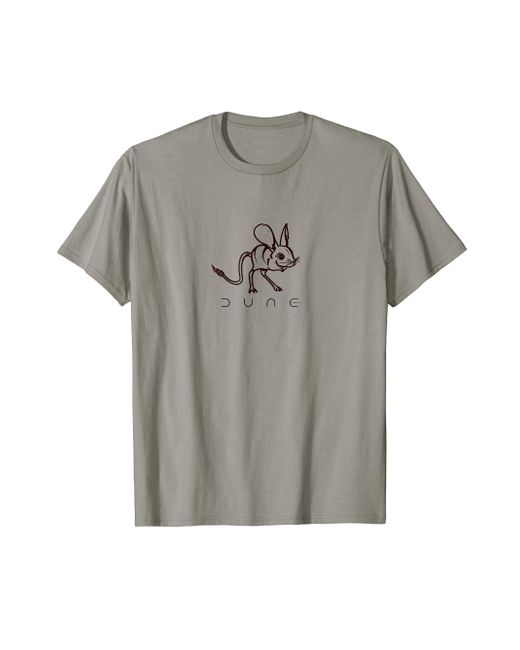 Dune Gray Part Two Muad'dib Desert Mouse Line Art Chest Poster T-shirt for men