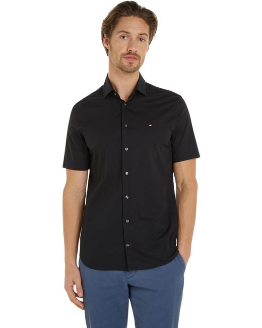 Tommy Hilfiger Black Short-sleeve Shirt for men