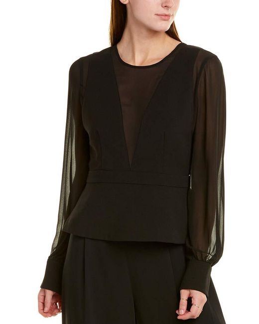 bcbg sheer top