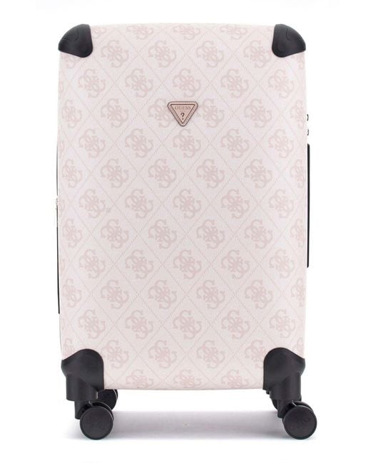 Valise 22 in 8-Wheeler Rose Water Logo Vieux Rose Guess en coloris Pink
