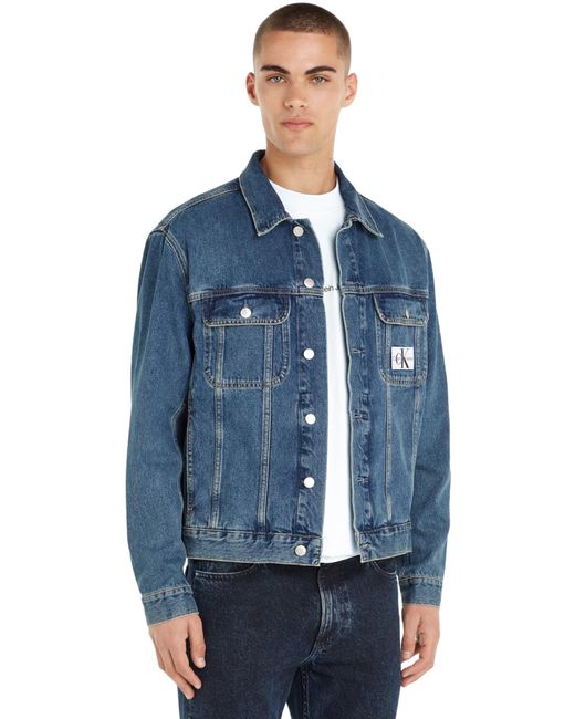 Calvin Klein Jeansjacke Regular 90's Denim Jacket Baumwolle in Blue für Herren