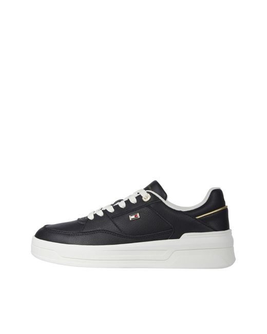 Tommy Hilfiger Black Runner Sneaker Essential Basket Low Top