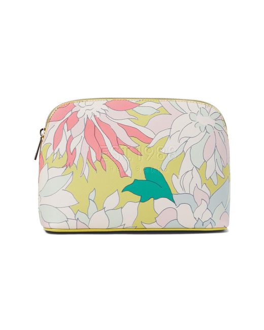 Ted Baker Yellow London Flowrie-floral Printed Makeup Bag