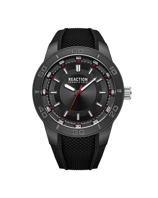 Kenneth Cole Black Sporty Three Hand Watch for men