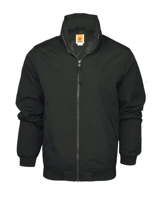 Timberland Black Water Resistant Bomber Jacket for men