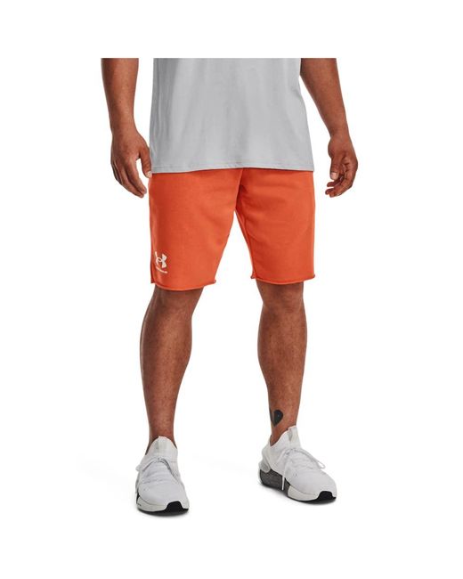 Under Armour Red Rival Terry Shorts for men