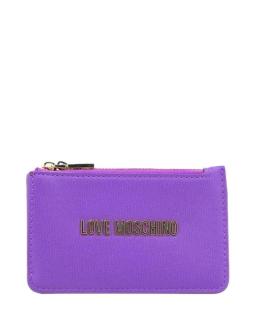 Love Moschino Purple Geldbörse mit Geldbörse für