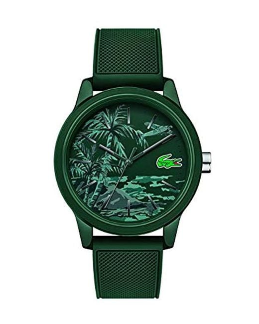 Reloj Analógico para Hombre de Cuarzo con Correa en Silicona 2011023 Lacoste de hombre de color Green