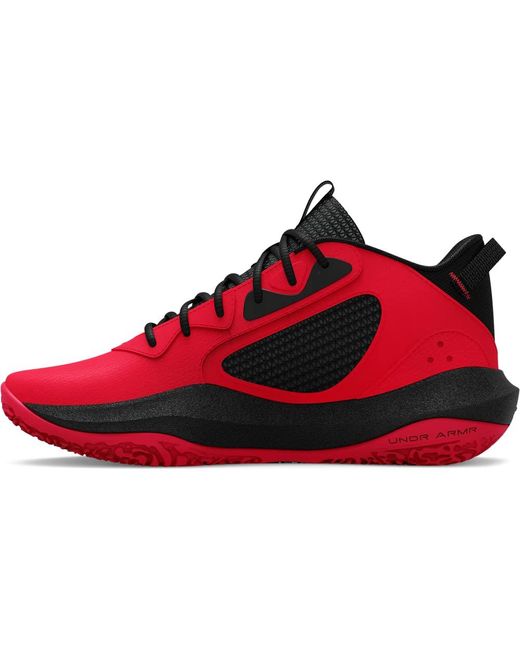 Under Armour Red Lockdown 6 Basketball Shoe