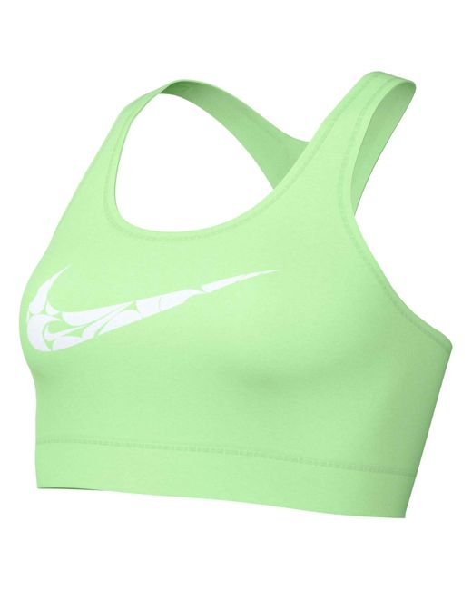 Damen Swsh Long-Sleeve Hbr Bra Reggiseno Sportivo di Nike in Green
