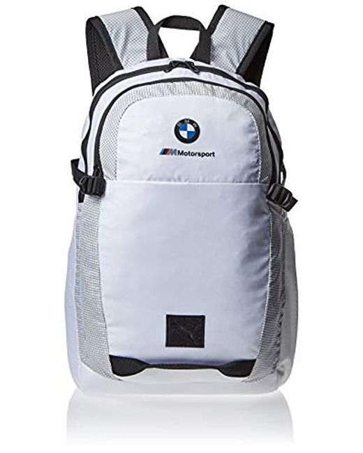 PUMA White Bmw M Motorsport Backpack for men