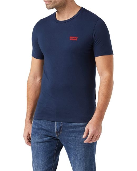 Levi's 2-pack Crewneck Graphic Tee T-shirt Chesthit Black / in Blue for Men  | Lyst UK