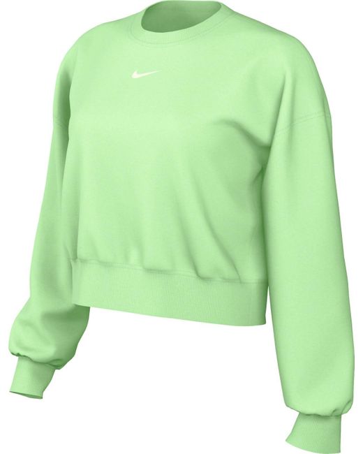 Damen Sportswear Phnx FLC OOS Crew Sudadera Nike de color Green