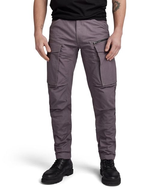 Pantalones Rovic Zip 3D Regular Tapered Para Hombre G-Star RAW de hombre de color Blue