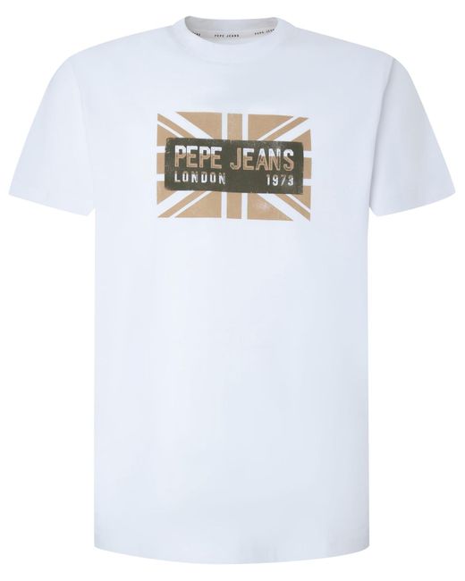 Pepe Jeans Credick T-Shirt in White für Herren