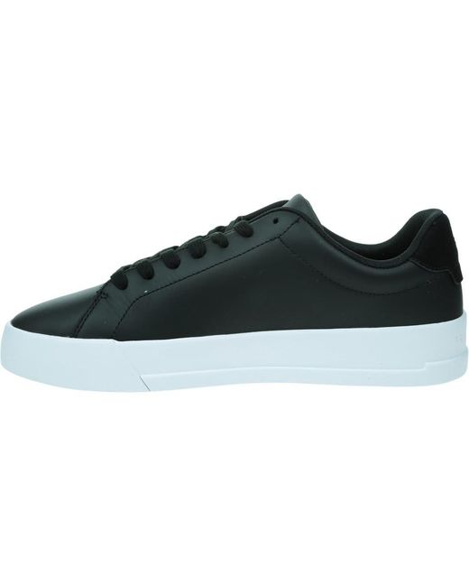 Tommy Hilfiger Chunky Court Leather Sneaker Black 43 for men