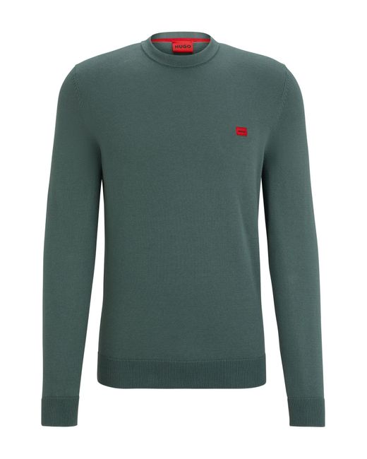 HUGO San Cassius-c1 Knitted_Sweater in Green für Herren