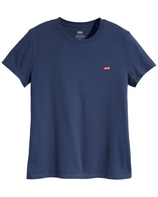 Levi's Blue Levi's® T-Shirt TEE Minilogo mit kleiner Logostickerei