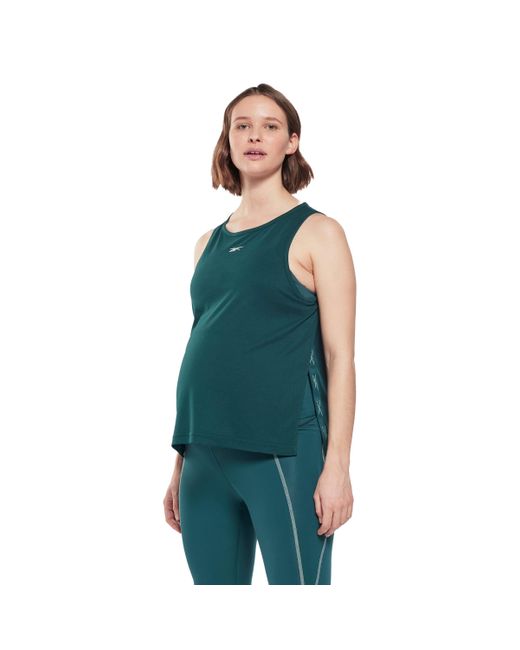 Reebok Green Maternity Tank Cami Shirt