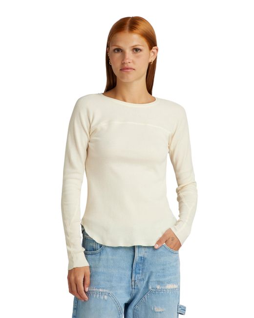 G-Star White Swedish Army Slim Top