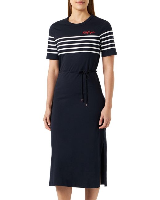 Tommy Hilfiger Blue T-shirt Dress Cotton