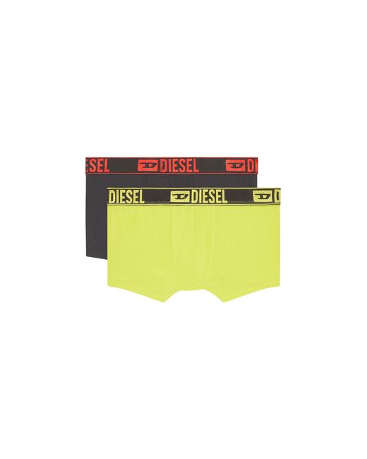 DIESEL Yellow Two-pack Microfibre Boxer Briefs for men