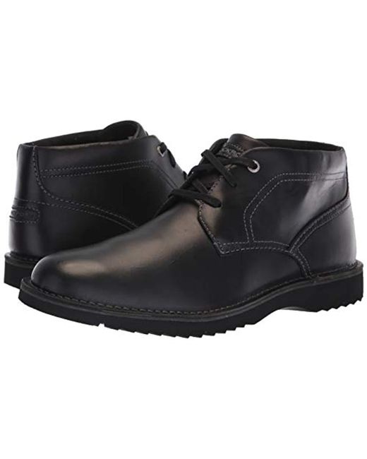 rockport chukka boots black