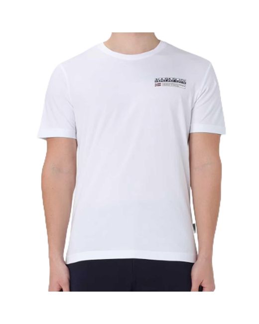 Napapijri White Kasba T-shirt for men