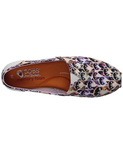 Skechers Bobs Bobs Plush-grumpy Cat Slip On Ballet Flat - Lyst