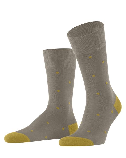 Falke Gray Dot M So Cotton Patterned 1 Pair Socks for men