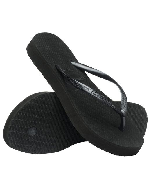 Havaianas Black Slim Flatform Flip Flop Sandalen