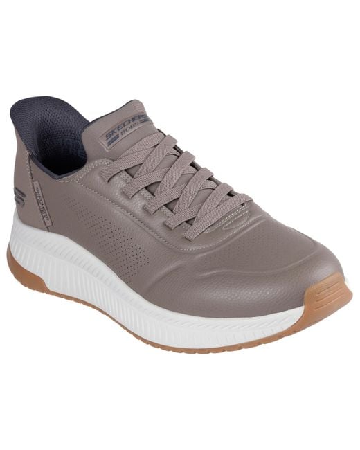 Bobs Squad 4 Direct Step Skechers de hombre de color Gray