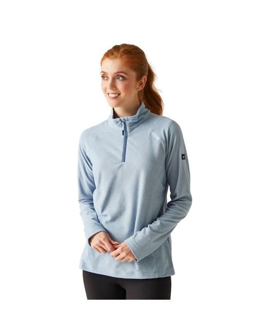 Regatta Blue Montes Leichtes Fleece mit Halblangem Reißverschluss für