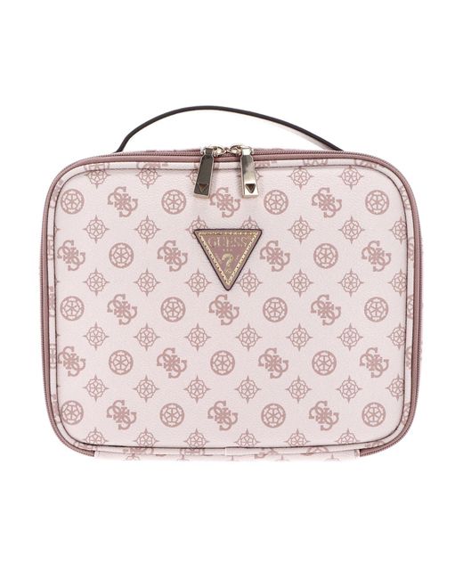 Wilder Travel Cosmetic Organizer Case Light Nude di Guess in Pink
