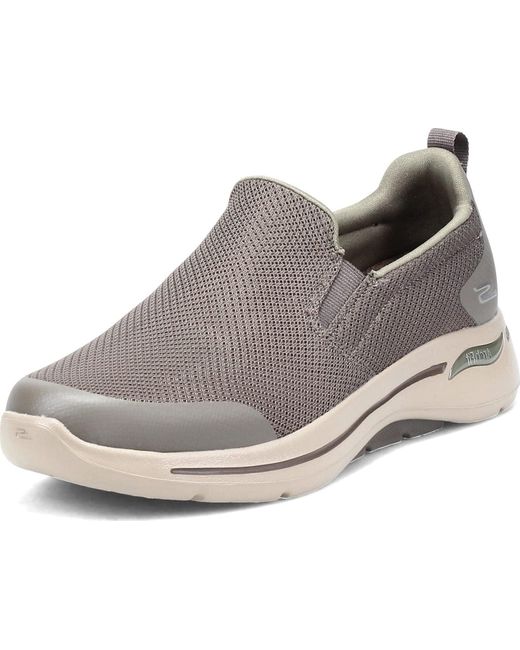 Skechers Gowalk Arch Fit-athletic Workout Walking Shoe With Air Cooled Foam  Sneaker in Taupe (Gray) for Men - Save 44% - Lyst