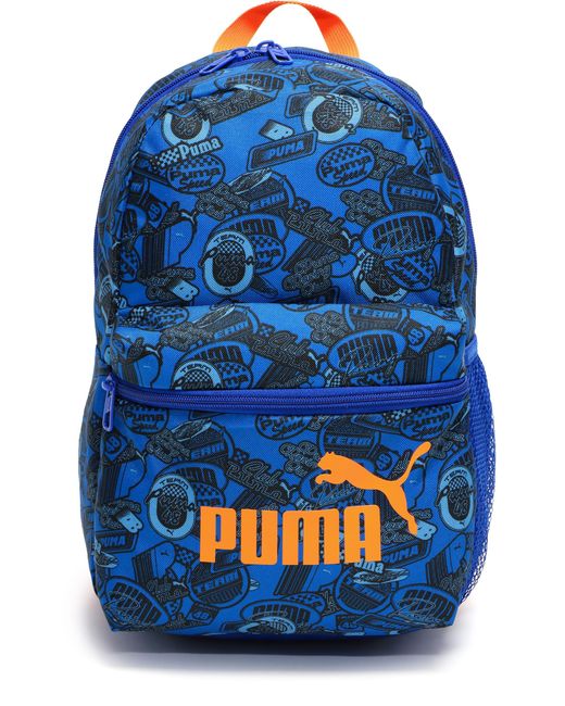 PUMA , Phase Aop Backpack Small, , Blue, One Size