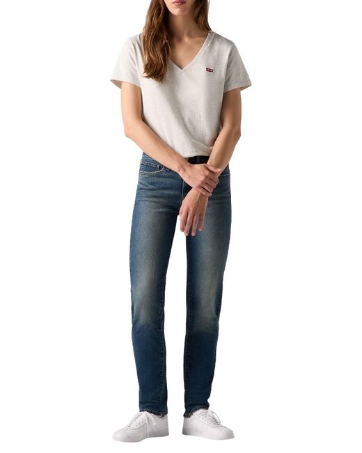 Levi's Black 312 Shaping Slim Jeans