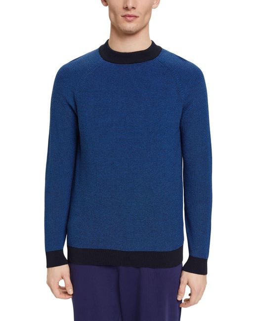 Esprit Blue 013cc2i305 Sweater for men
