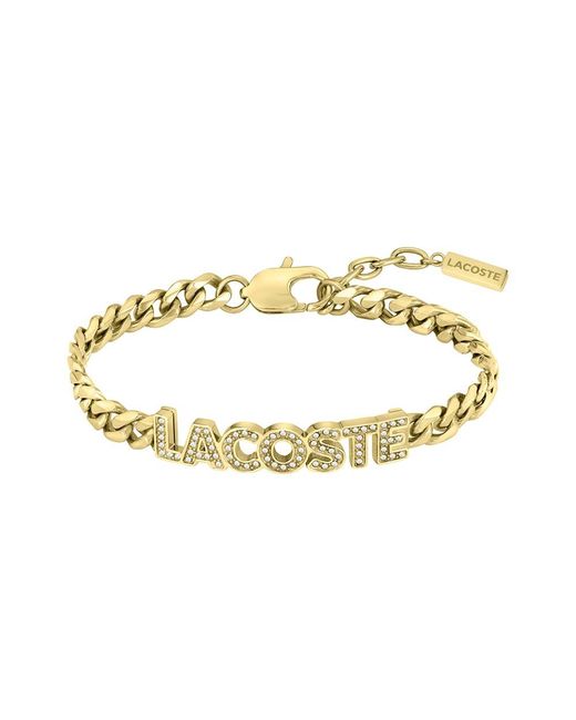 Pulsera de cadena para Mujer Colección SCRIPT con cristales - 2040063 Lacoste de color Metallic