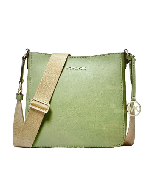 Michael Kors Green Small Leather Crossbody Bag