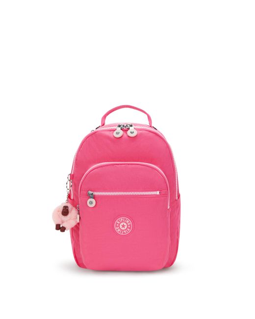 Kipling Pink Backpack Seoul S Happy C Small