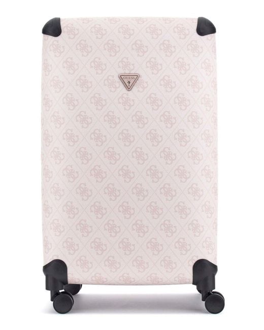 Valise 28 in 8-Wheeler Exp. Rose Water Logo Vieux Rose Guess en coloris Pink