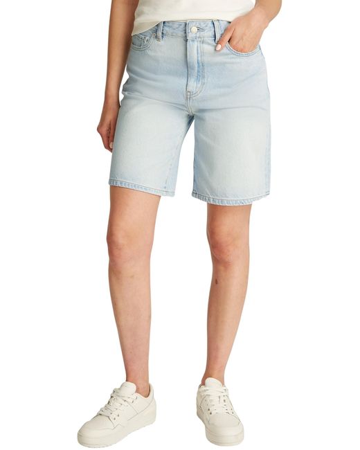 Tommy Hilfiger Dnm Bermuda Short Hw Sky Ww0ww44388 in het Blue